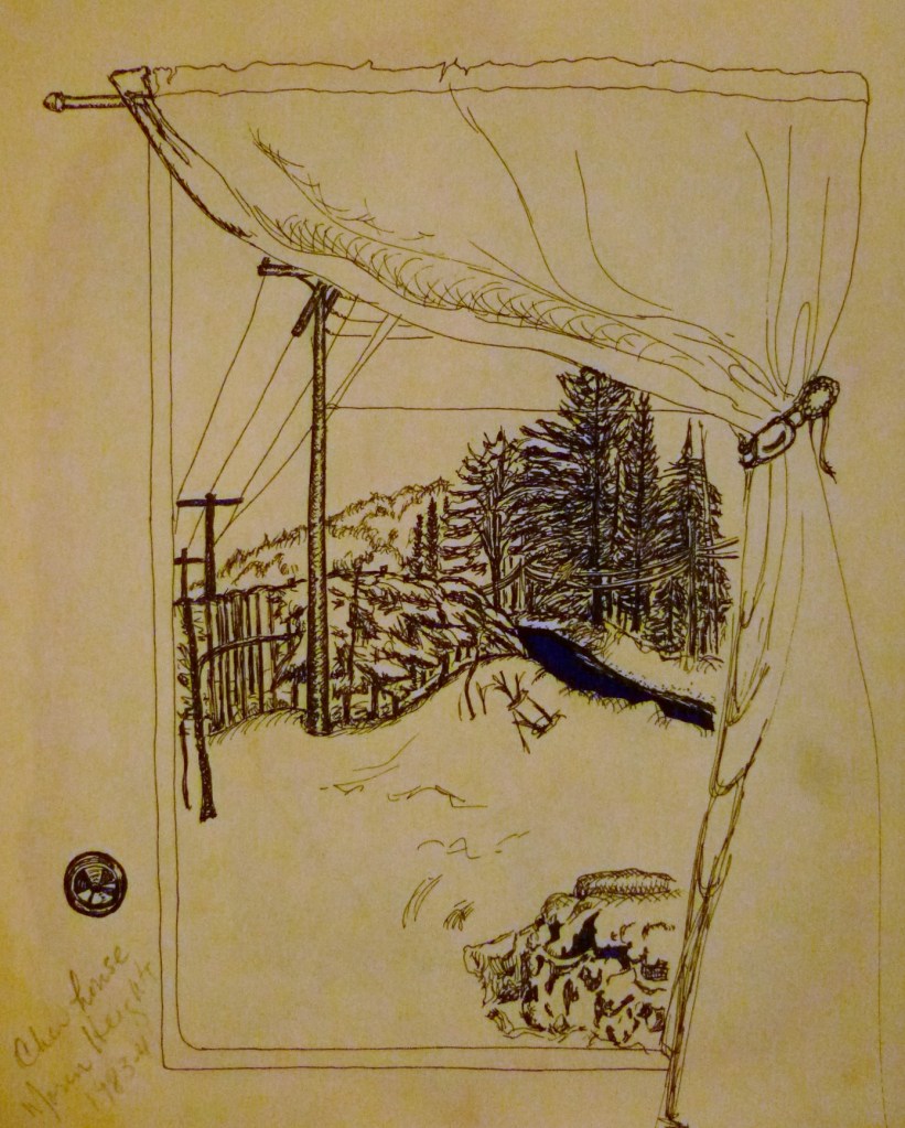 Tea Preville - 1984 - Chen House III - ink