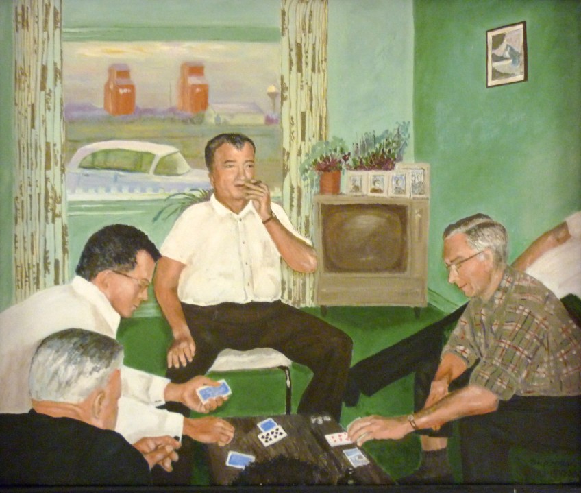 Tea Preville - 2000 - Church on Sunday - Oil - 16x20