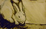 Tea Preville - 2003 - Rabbit III - ink - Deb Peabody-Thompson Workshop