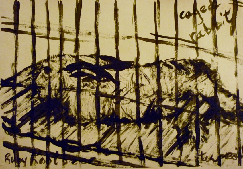 Tea Preville - 2003 - Rabbit VI - ink - Deb Peabody-Thompson Workshop