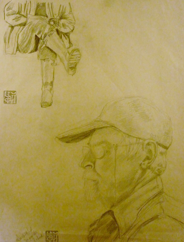 Tea Preville - 2003 - Richard Carver Life I - pencil