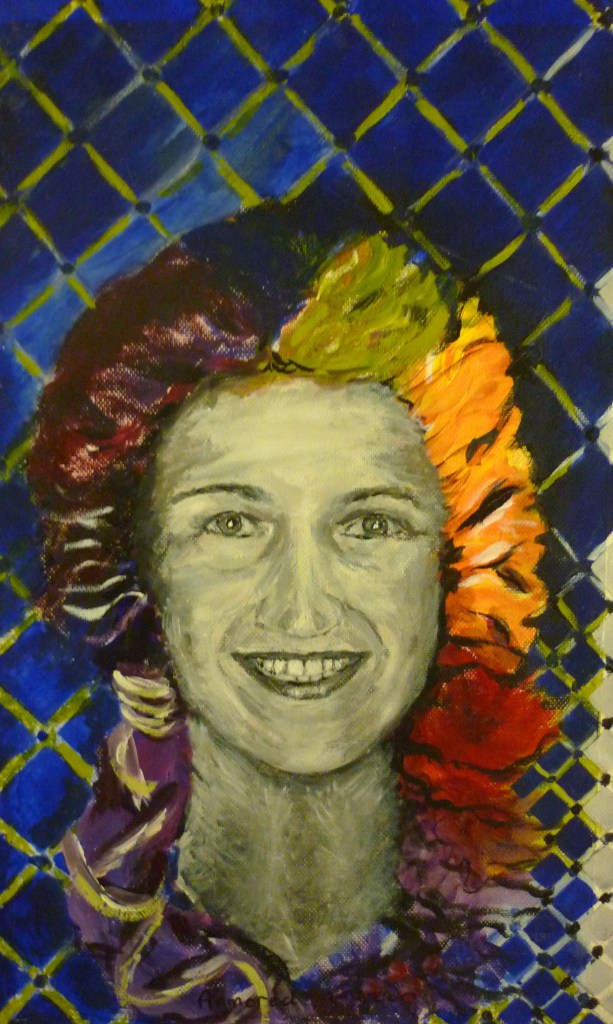 Tea Preville - 2003 - Self-portrait II - acrylic - Deb Thompson Workshop