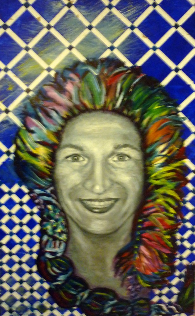 Tea Preville - 2003 - Self-portrait V - acrylic