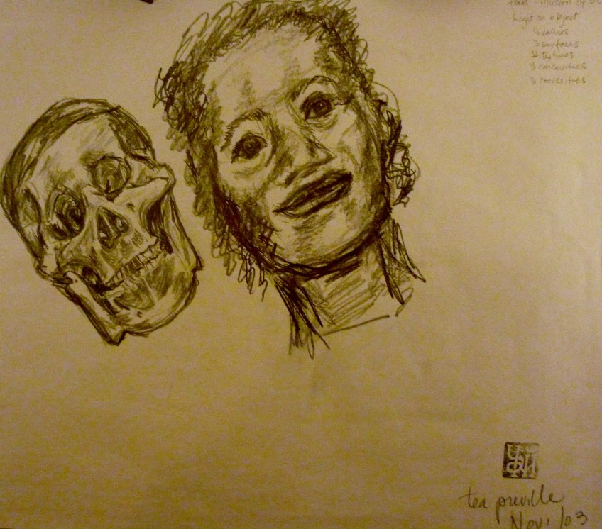 Tea Preville - 2003 - Still Life V - ink - Deb Thompson Workshop