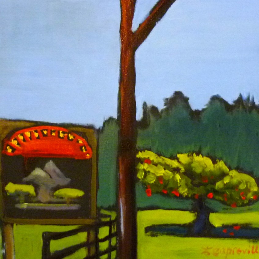 Preville, Tea -12-Tribes-oil on canvas, 12x12- 2015