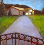 Preville, Tea -Kingdom Hall Salmo- oil on canvas, 12x12- 2015