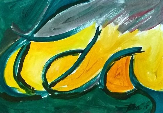 Tea Preville, Blu Smith Workshop 3, acrylic on paper, 2015