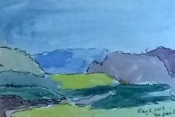 Tea Preville,Vernon 2, watercolour on paper, 2013